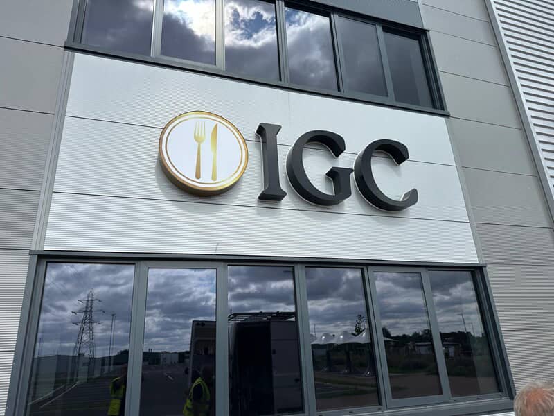 An image of the exterior IGC signage.